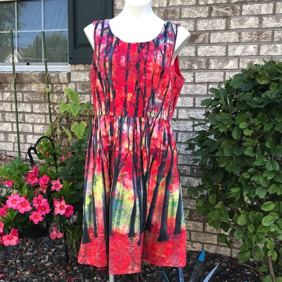 🐲💙 ModCloth Festive Frondescence Dress - Picture 13 of 13